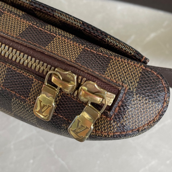 Louis Vuitton Damier Ebene Canvas Geronimos Unisex Crossbody Sling Belt Bag - Picture 11 of 17